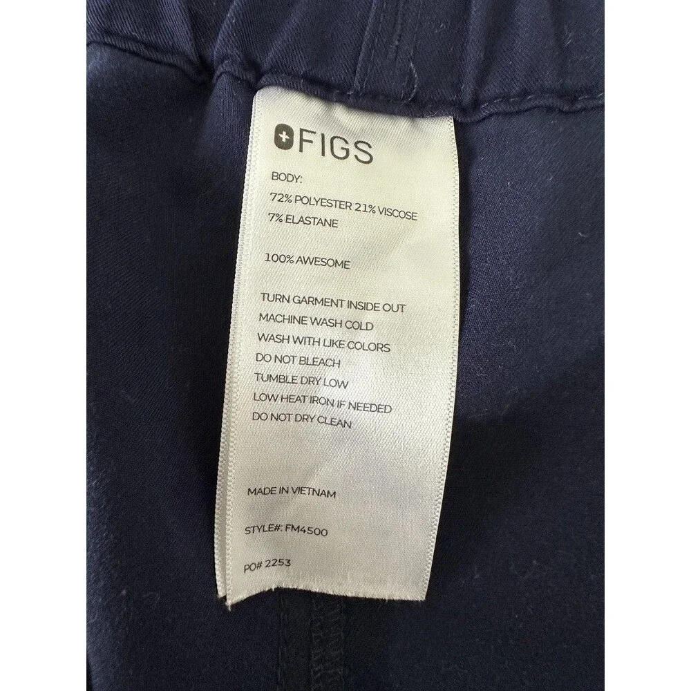 FIGS Navy Blue Scrub Set Leon Top Pisco Pants Medical Uniform Men's XXL